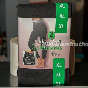 Felina Black 7/8 Legging 2-Pack